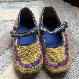 Colorful Kids Crochet Shoes